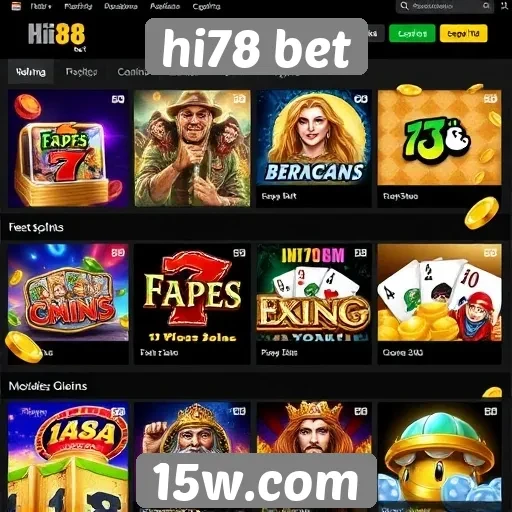 hi78 bet oferece diversos jogos de cassino online